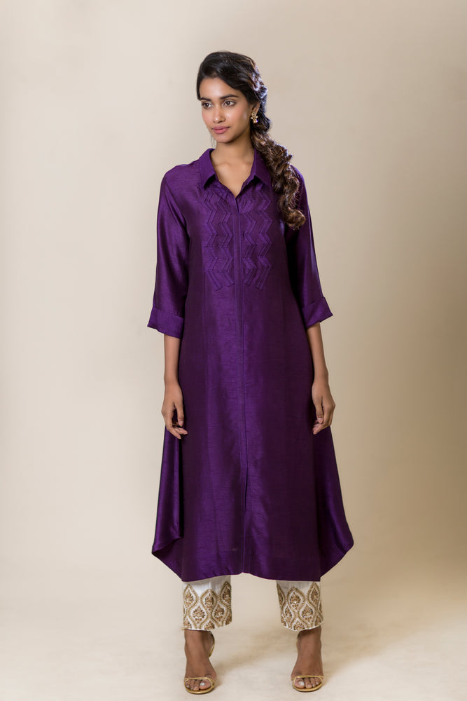Shirt-styled Long Kurta