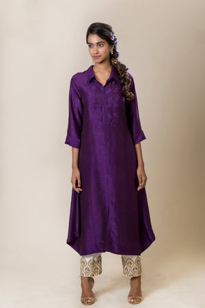 Shirt-styled Long Kurta