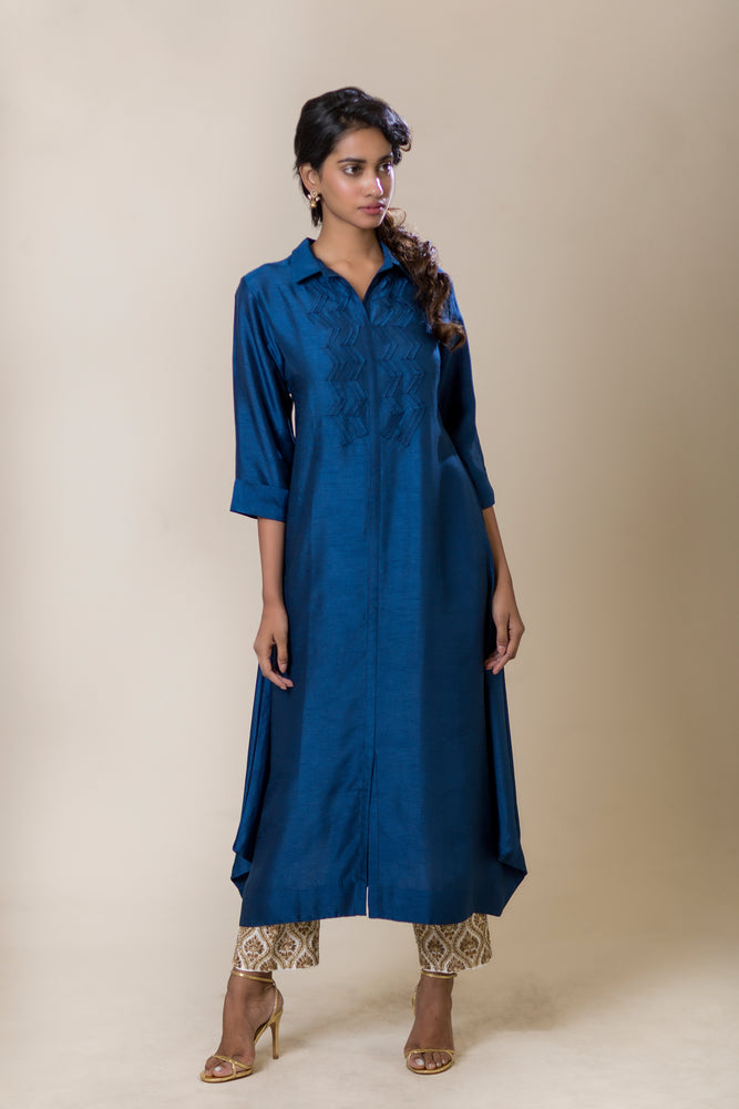 Shirt-styled Long Kurta