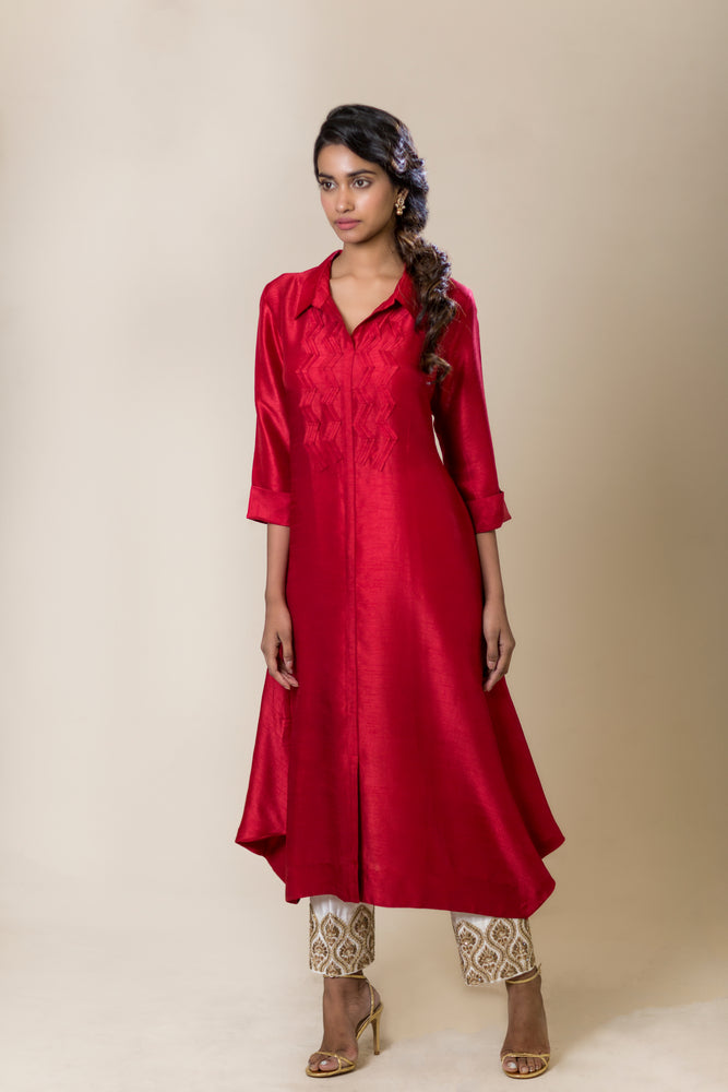 Shirt-styled Long Kurta