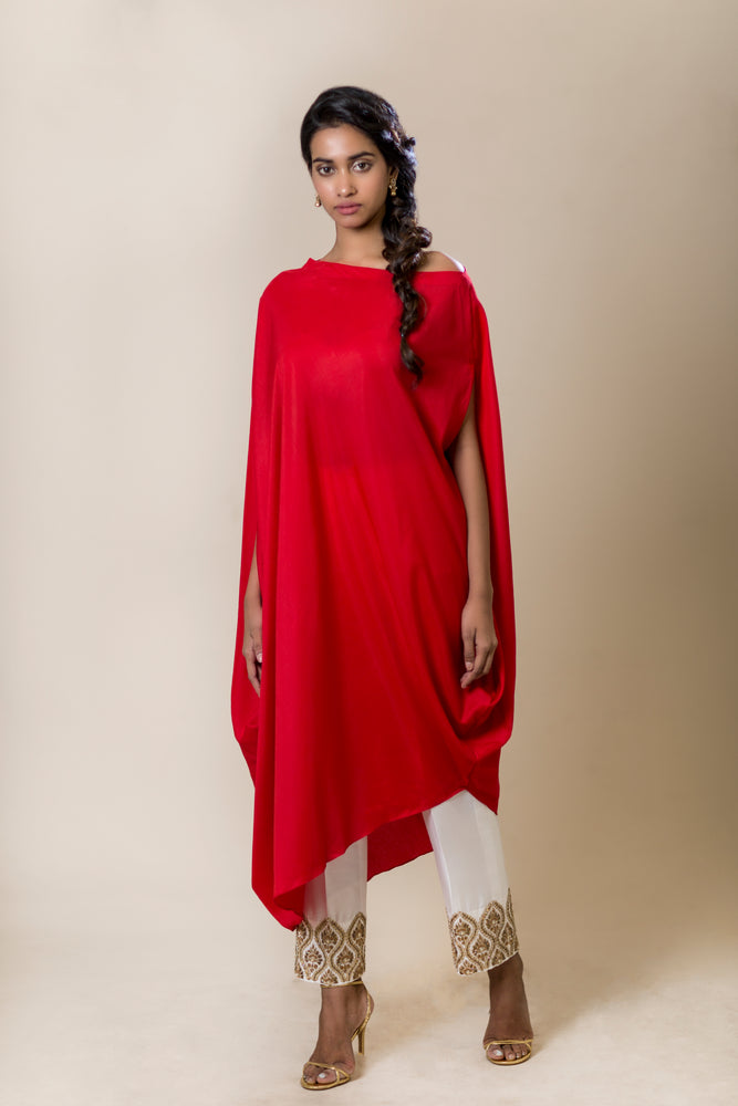 Off-Shoulder Tunic Long