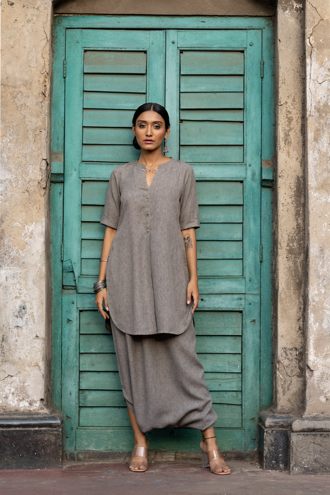 Long Crotch Dhoti Set