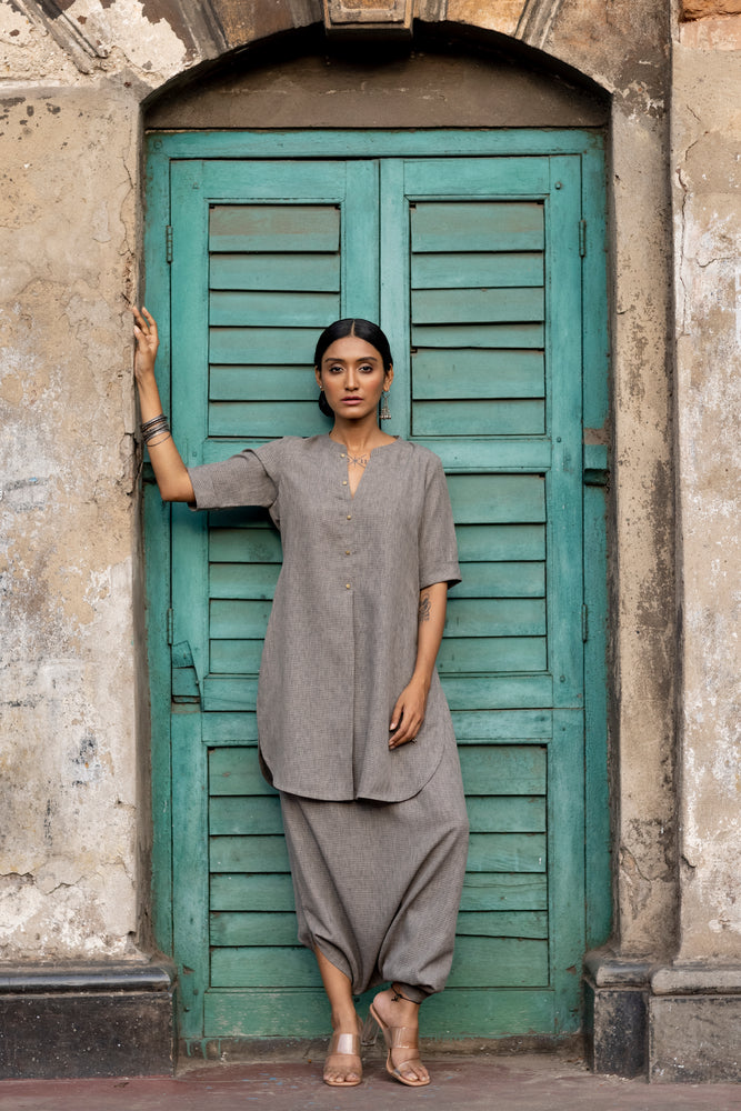 Long Crotch Dhoti Set