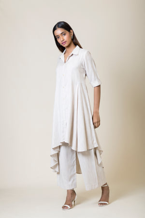 Asymmetric Shirt Style Set